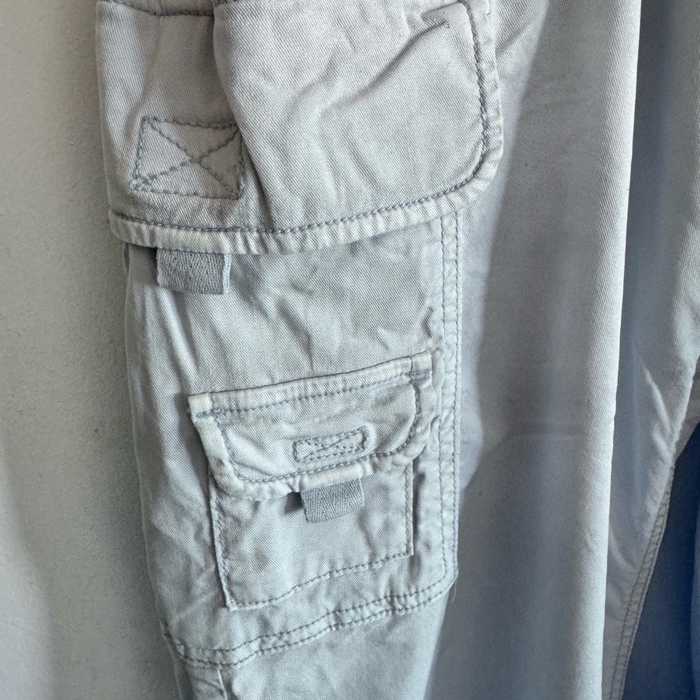 American Eagle Drape Super High Waisted Cargo Baggy Pant - Women’s Size 10 Long - Picture 7 of 10